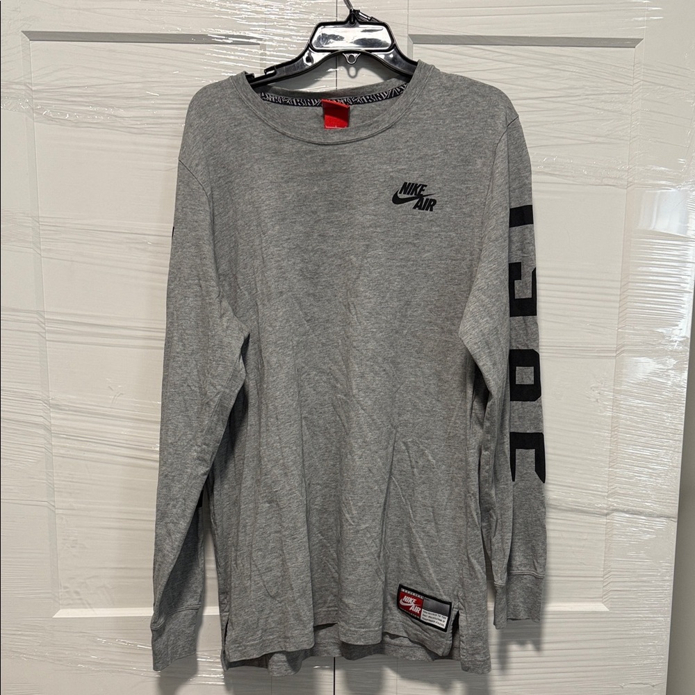 Nike Air Heather Gray Long Sleeve Tee